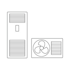illustration of air conditioning units