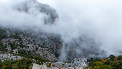 Termessos (Greek Τερμησσός Termēssós), also known as Termessos Major (Τερμησσός ἡ μείζων), was a Pisidian city built at an altitude of about 1000 metres at the south-west side of Solymos Mountain