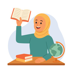 International Day of Education Student Learning Illustration