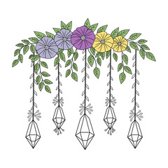 A vintage style illustration representing vines