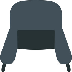 Navy ushanka winter hat