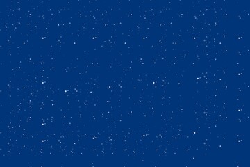 stars and snow blue background 