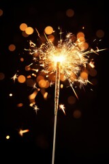 Obraz premium 2 sparkler fireworks outdoors sparks.