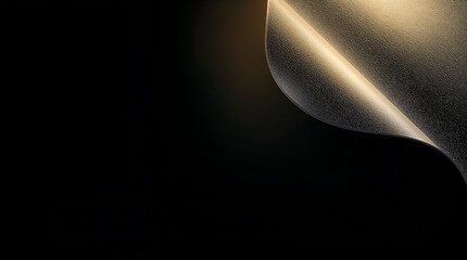 Elegant textured page curl with warm light and empty space.