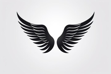Obraz premium Logo symbol bird wing.