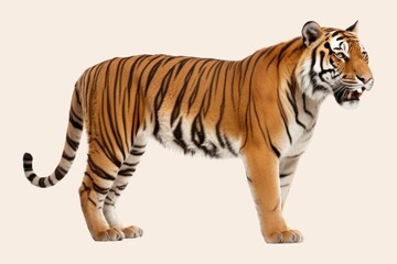 Naklejka premium Tiger wildlife standing animal.
