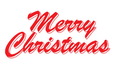 Merry Christmas Calligraphy Typography Vector eps 10