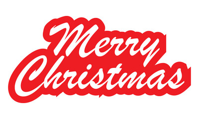 Merry Christmas Calligraphy Typography Vector eps 10