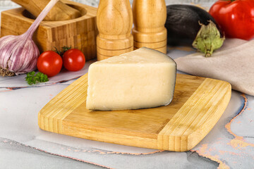 Sheep hard cheese Caprino Romano