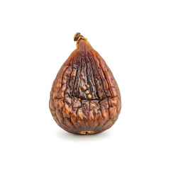 Fig dry fruit isolated on white background.Clipping path.
