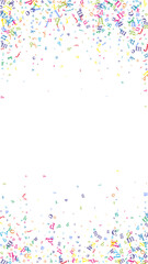 Flying latin letters. Colorful childish scattered