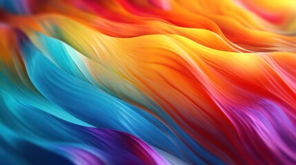 Vibrant Abstract Waves - A Symphony of Color and Motion.