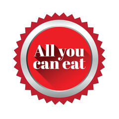 All you can eat label buffet