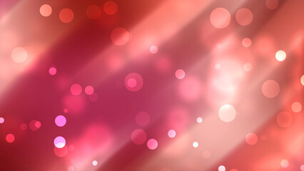 Abstract vibrant pink and red bokeh background with soft light rays, perfect for holidays, celebrations, and festive digital design. © yufamamiks