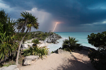 Mayan ruins of Tulum, yucatan, mexico