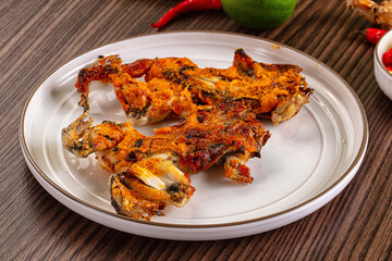 Gourmet cuisine - fried fresh frog