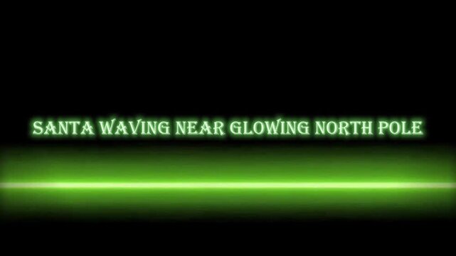 "Generate a joyful and magical illustration of Santa Claus, depicted in a classic, jolly style, warmly waving his hand. He is standing near a brightly glowing, ethereal North Pole beacon, surrounded b