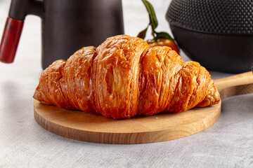 Fresh crust croissant for breakfast