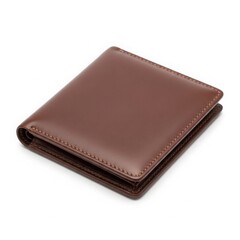 Wallet, closed brown leather