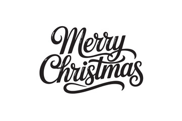 Merry Christmas Vector Typography