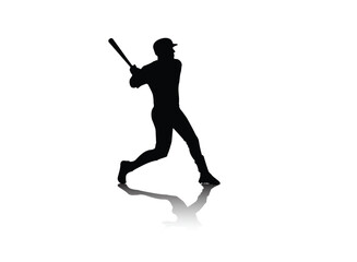 Baseball player. Baseball athlete. Vector illustration.