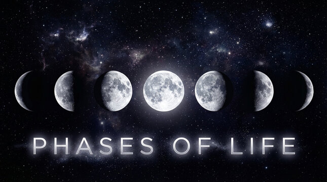 Phases of Life: Reflecting the Lunar Cycle in a Starry Cosmos