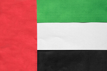 UAE flag closeup