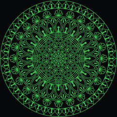 Decorative Mandala Pattern Art | Abstract Floral Geometry Ornament | Sacred Boho Symmetry Vector | Spiritual Decorative Artwork for Meditation and Interior Design