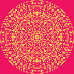 Decorative Mandala Pattern Art | Abstract Floral Geometry Ornament | Sacred Boho Symmetry Vector | Spiritual Decorative Artwork for Meditation and Interior Design