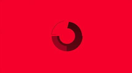 A modern broken circle shape with a clean gap forming an abstract minimalist icon.