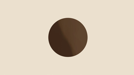 A single bold circle centered on a soft neutral background.