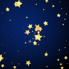 Fototapeta premium Magic stars vector overlay. Gold stars scattered