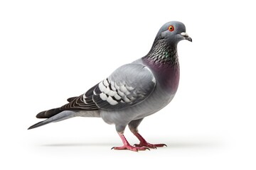 Pigeon animal bird white background.