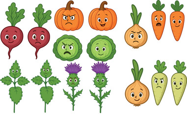 Warzywa i rośliny z emocjami 