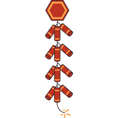 Lunar Fireworks Illustration