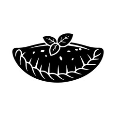 Decorative Leaf Pattern Silhouette PNG