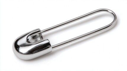 Safety pin isolated on white background