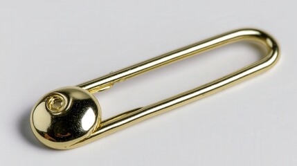 Safety pin isolated on white background