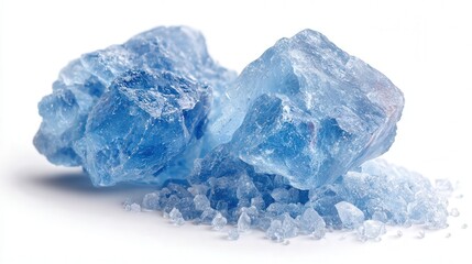 Fototapeta premium Sugar candy crystal isolated on white background