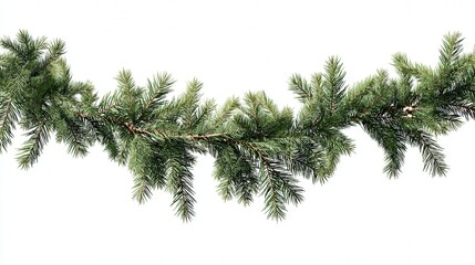 Obraz premium Tree garland isolated on white background