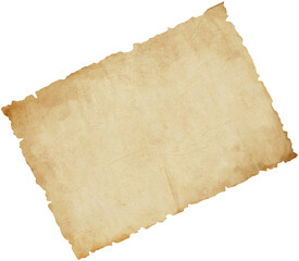 Antique Torn Paper Watercolor with Torn Edges