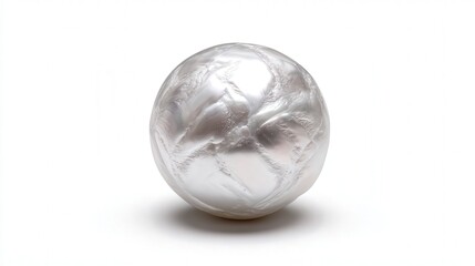 Snow pearl isolated on white background