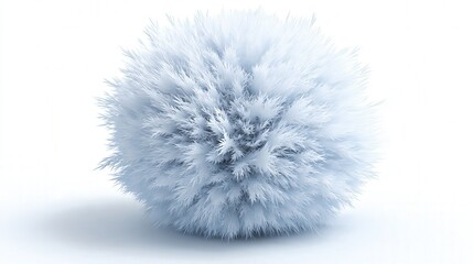 Snow puff isolated on white background