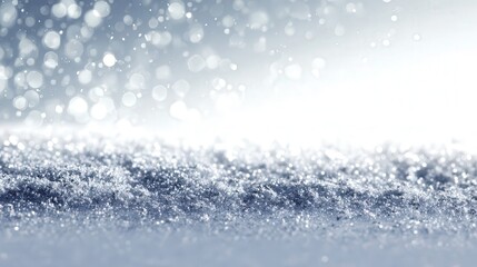Snow shimmer isolated on white background