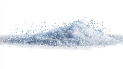 Snow sparkle isolated on white background