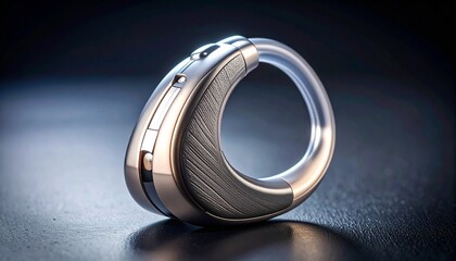 Sleek Modern Wearable Technology Device with Circular Design