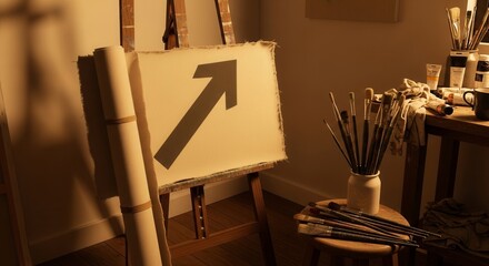 Arrow Symbolism Depicts Progression, Development, and Positive Growth in Visual Arts