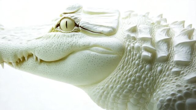 A close-up view of a statue depicting a crocodile, ideal for use in s or designs requiring reptilian ry