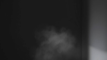 smoke on black background