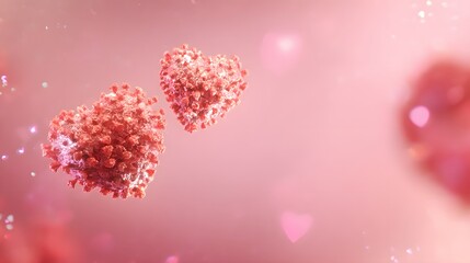 Heartfelt Coronavirus Valentine’s Day Illustration Represents Hopeful Variant Connections